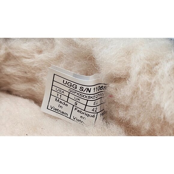 NWT Ugg Women's Black Suede \Ansley Water-Resistant Moccasin Slippers Sz 11 2998 - Picture 7 of 16